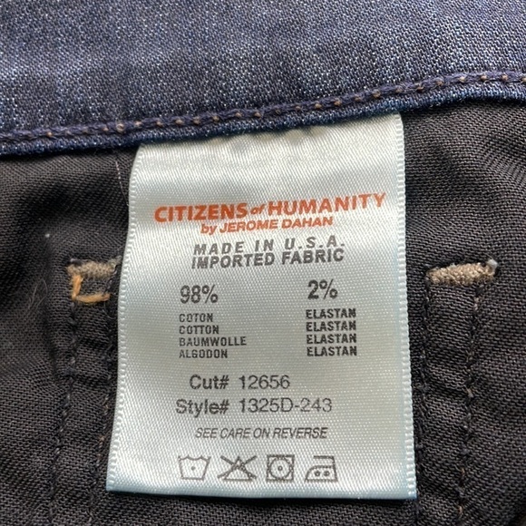 ⭐️HP⭐️Sz 27p Citizens of Humanity Dita dark wash petite bootcut leg in GUC - Picture 9 of 13